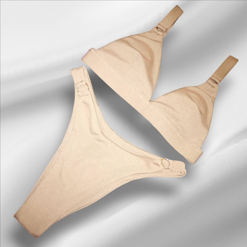 Beige Shein 2 Piece Bikini Set Size XS